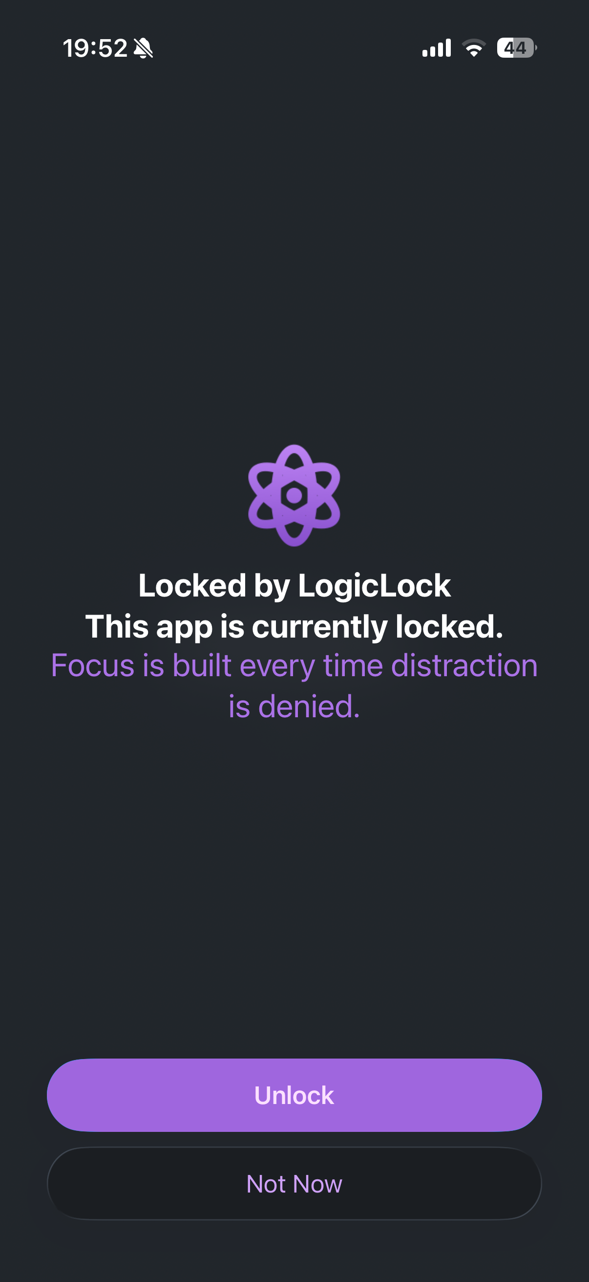 App locked by LogicLock