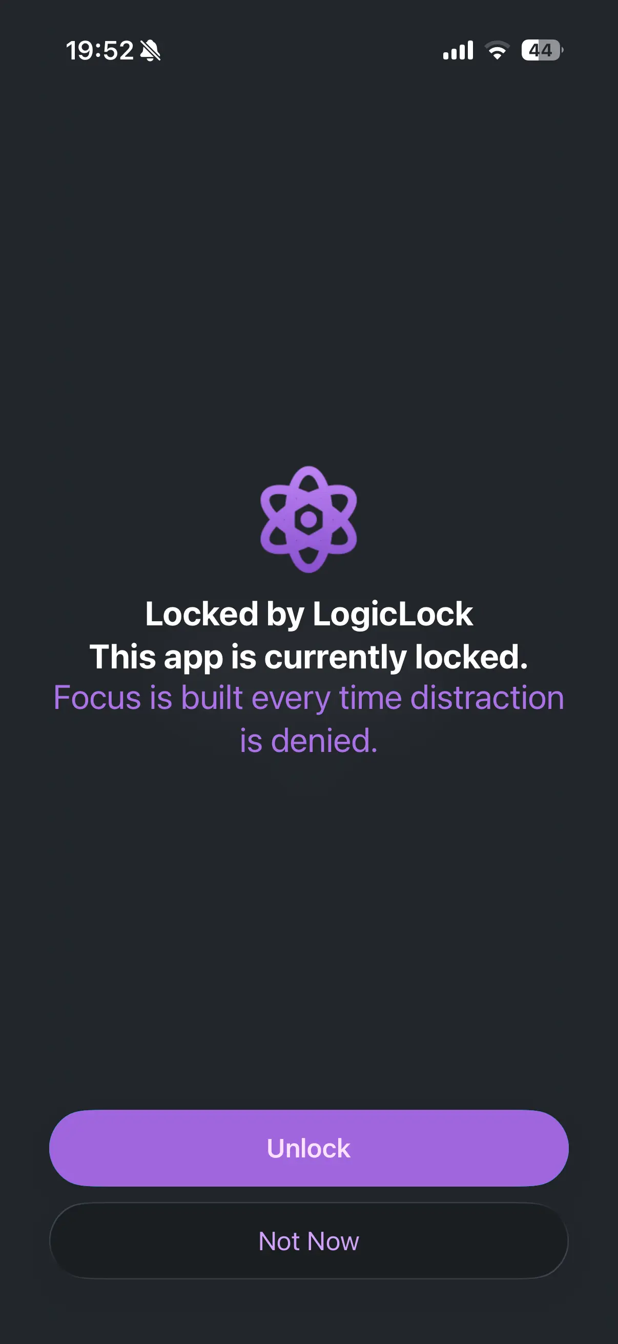 App locked by LogicLock