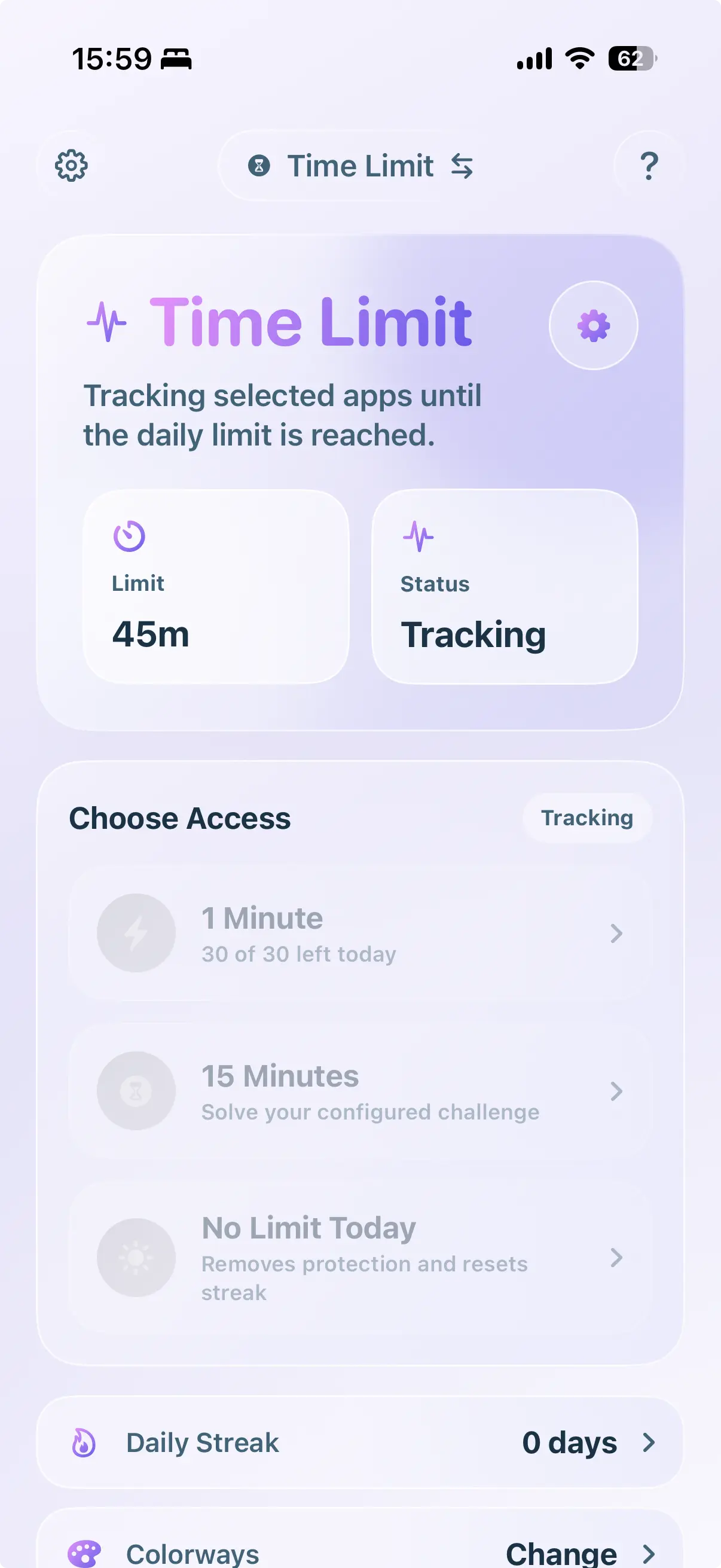 Set a daily time limit in LogicLock